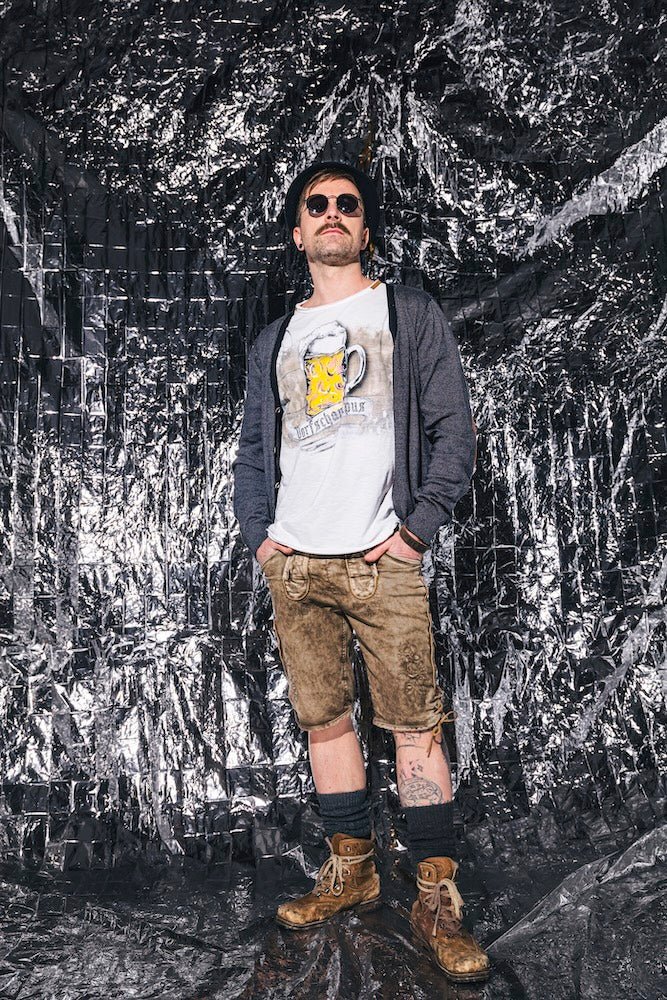 DORFSCHAMPUS Farbvariante – Hangowear Herren Trachten-Funshirt für Oktoberfest