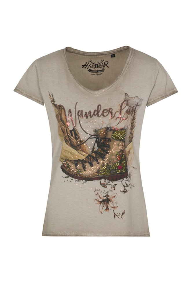 BEGONIA Trachten-Shirt Damen – Hangowear Trachtenbluse für Oktoberfest