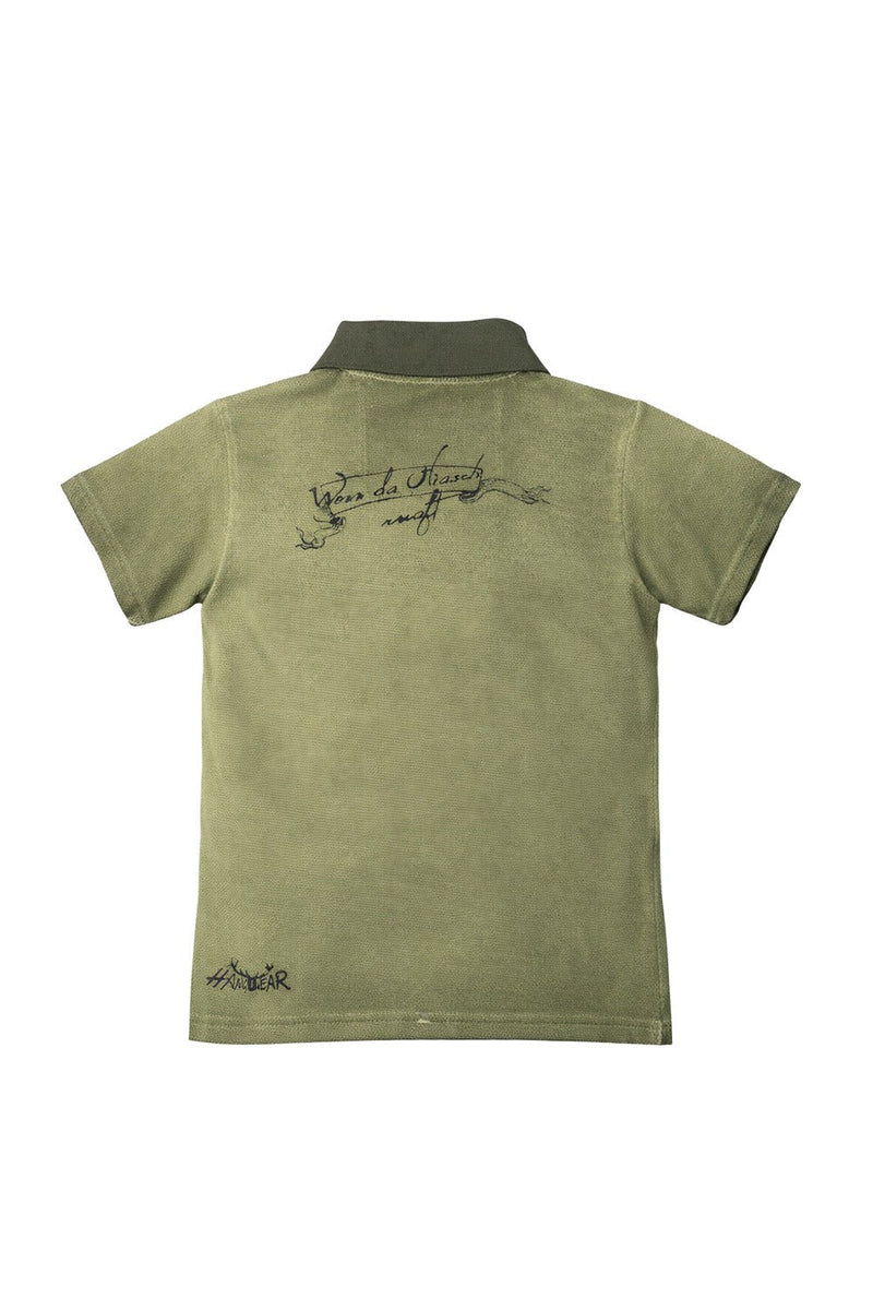 FREDY KIDS Rückenansicht – Hangowear Kinder Trachten-Shirt