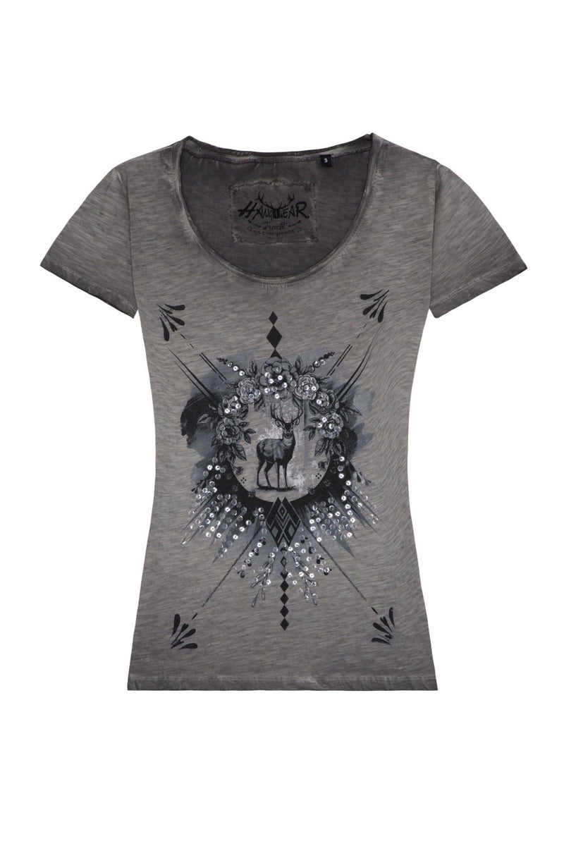GRADA Damen Trachten-Shirt – Hangowear Trachtenmode für Oktoberfest & Volksfest