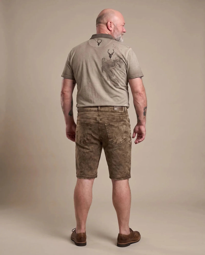 HANNES Herren-Hose Schlamm am Model, Rückansicht – Hangowear
