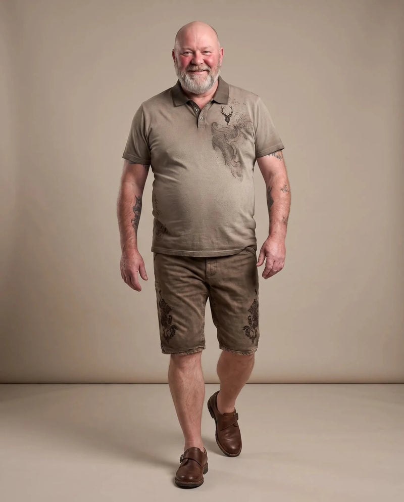HANNES Herren-Hose Schlamm am Model in Bewegung – Hangowear