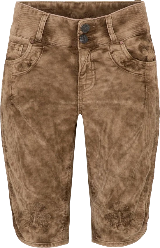 HENDRINA BERMUDA CORD schlamm – Produktansicht