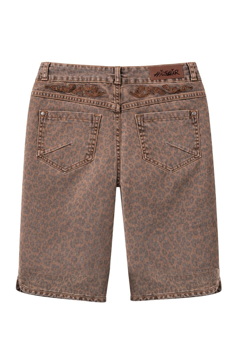 HENDRINA BERMUDA LEO Rückenansicht – Hangowear Damen Trachtenhose