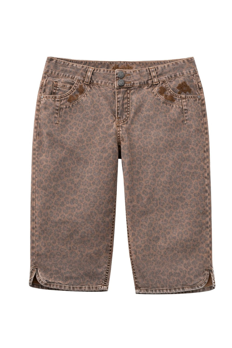 HENDRINA BERMUDA LEO Damen Trachtenhose – Hangowear Trachtenmode für Biergarten & Oktoberfest
