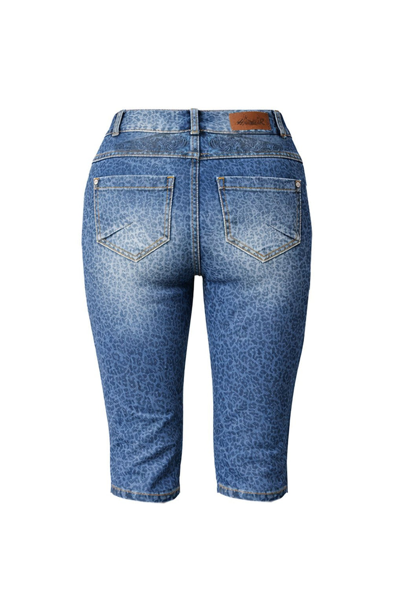 HENDRINA DENIM KNIEBUND LEO Rückenansicht – Hangowear Denim-Kniebundhose Leo für Volksfest