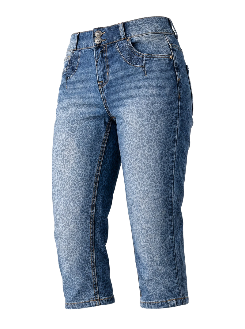 HENDRINA DENIM KB LEO aop – Vorderansicht