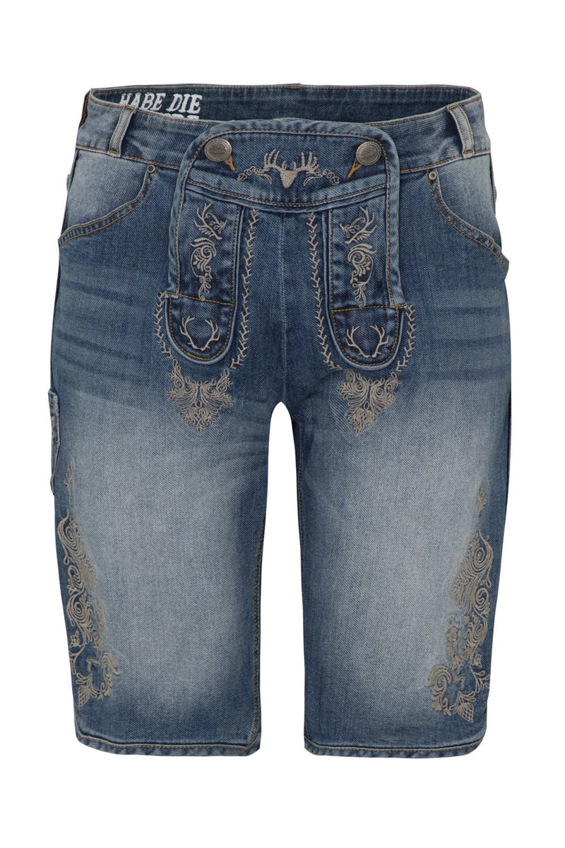 HENRI DENIM Herren Trachten-Short – Hangowear Trachtenmode für Oktoberfest & Volksfest