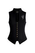 JAMILA SCHWARZ Trachtenjacke Damen – Hangowear Trachten-Blazer Schwarz für Oktoberfest