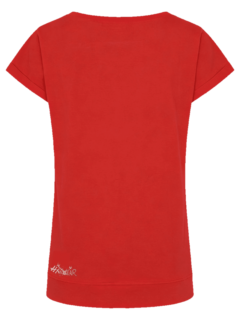 MAJA Damen Trachten-Shirt Rot Rückansicht – Hangowear Trachtenmode