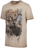 MANNI BAVARIA Herren-Shirt Beige Vorderansicht in Trageform – Hangowear