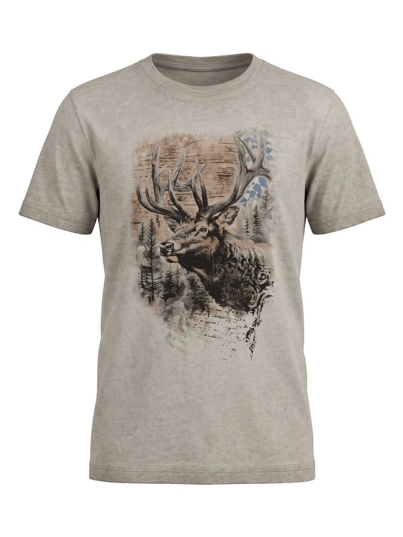 MANNI BAVARIA Herren-Shirt Beige Vorderansicht – Hangowear