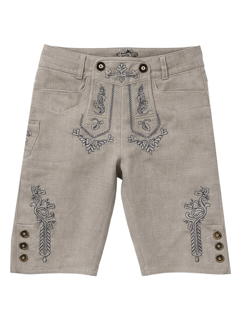 MARGOT Damen-Trachtenhose Leinen Hellgrau Vorderansicht – Hangowear