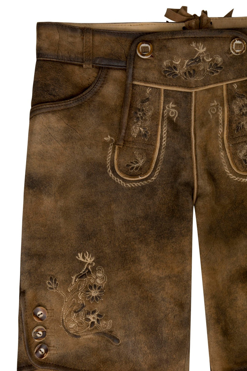 MARIE Vegane Trachten-Shorts Damen – Hangowear Lederhose für Wiesn & Oktoberfest