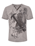 MARKUS Herren-Shirt Hellbraun Vorderansicht – Hangowear