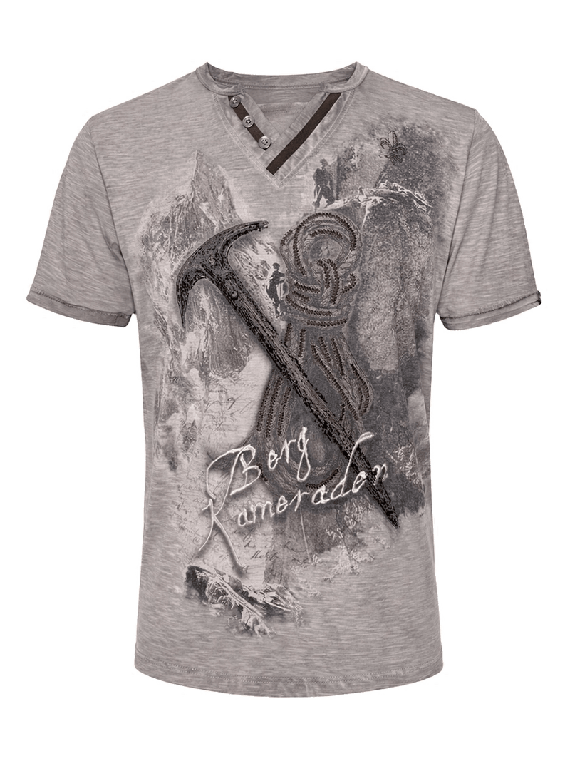 MARKUS Herren-Shirt Hellbraun Vorderansicht – Hangowear