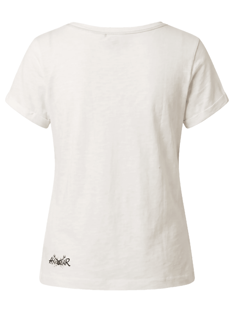 MATILDA Damen Trachten-Shirt Offwhite Rückansicht – Hangowear Trachtenmode
