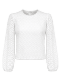 MELBA Damen-Bluse Offwhite Vorderansicht – Hangowear