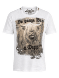 MERLIN Herren-Shirt Weiß Vorderansicht – Hangowear
