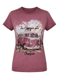MILLA ROT Damen-Shirt Weinrot Vorderansicht – Hangowear