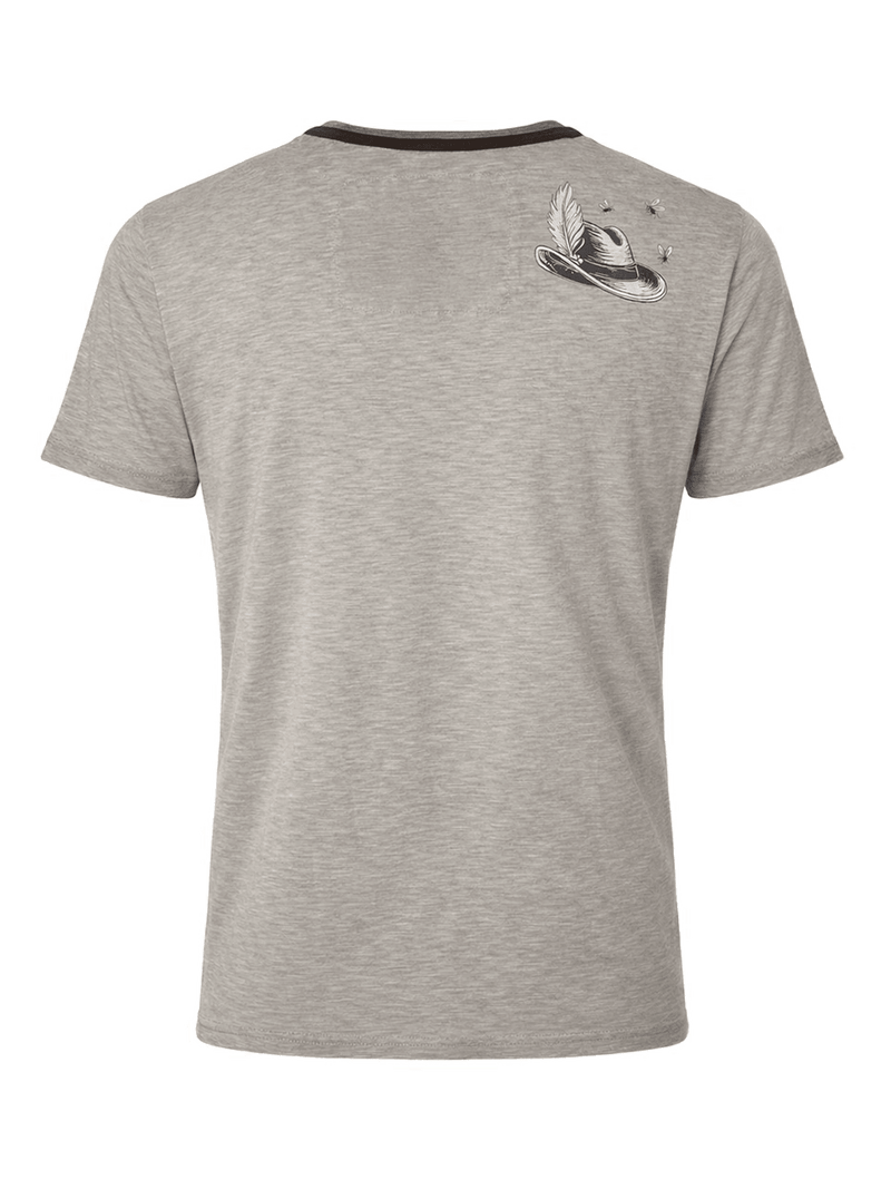 MILOS Herren-Shirt Hellbraun Rückansicht – Hangowear