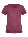 MINDY Damen-Shirt Weinrot Rückansicht – Hangowear