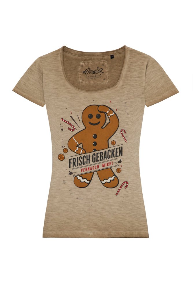 PFEFFERKUCHEN Damen Trachten-Shirt – Hangowear Trachtenmode für Weihnachten & Après-Ski