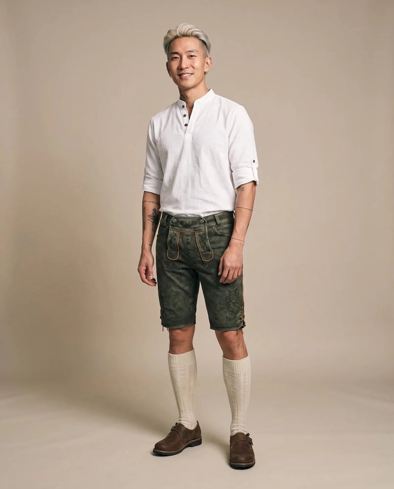 RALKO Herren-Hose Army am Model, Vorderansicht – Hangowear