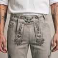 RALKO Herren-Hose Hellgrau Detailansicht am Model – Hangowear