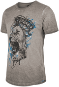 ZACHY KIDS NEW Kinder-Shirt Grau Vorderansicht in Trageform – Hangowear