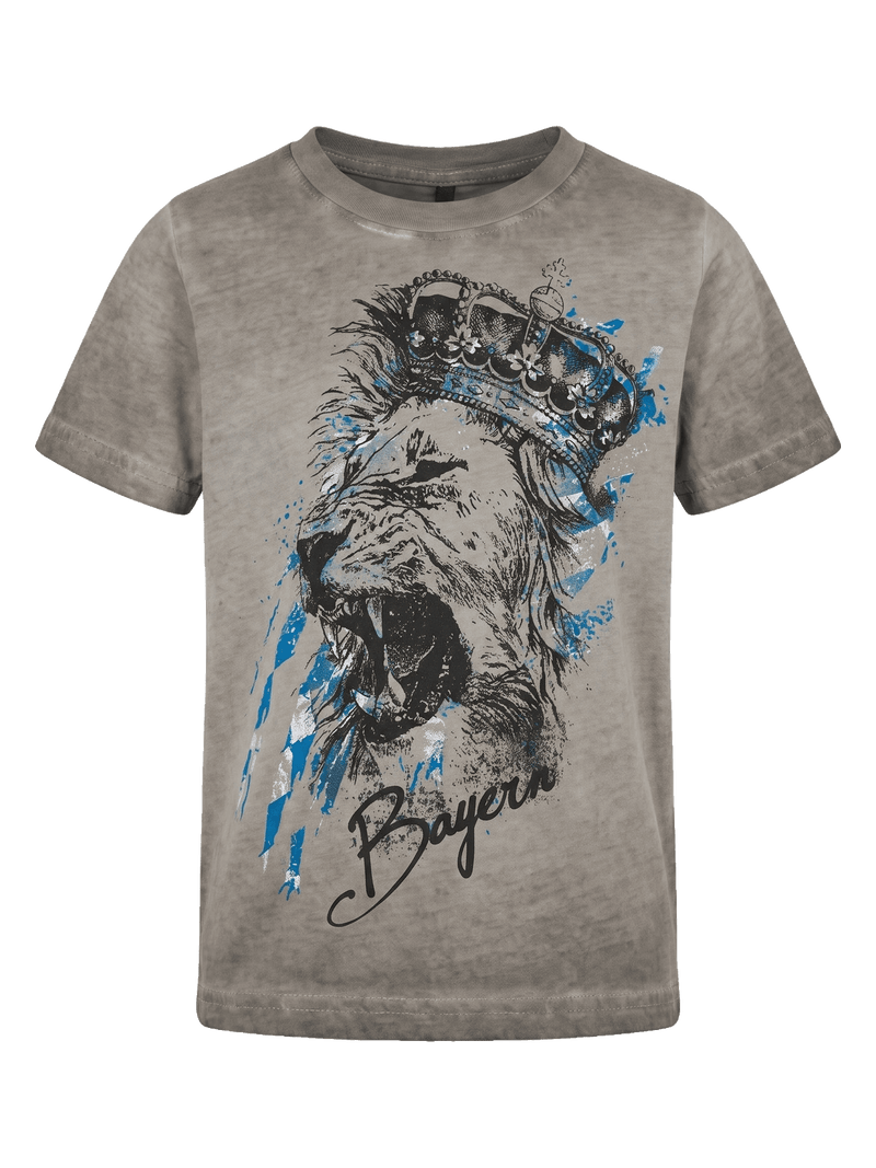 ZACHY KIDS NEW Kinder-Shirt Grau Vorderansicht – Hangowear