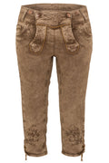 OVIDA KNIEBUND Vegane Trachten-Kniebundhose Damen Schlamm – Hangowear Lederhose vegan