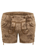 OVIDA SHORT Vegane Lederhose Damen Kurz – Hangowear Trachten-Shorts für Oktoberfest & Volksfest