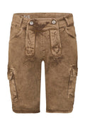 RALKO CARGO Vegane Trachten-Shorts Herren – Hangowear Cargo-Lederhose für Oktoberfest & Wiesn