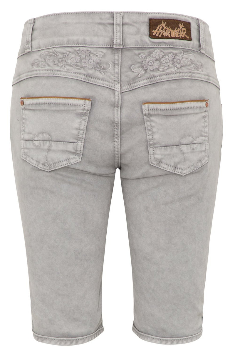 OVIDA BERMUDA Vegane Lederhose Damen – Hangowear Trachten-Bermuda für Oktoberfest Outfit
