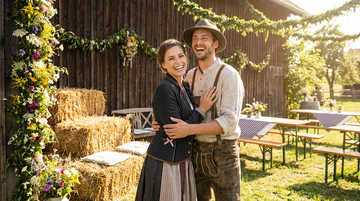 Bauernhochzeit Outfit 2026: Die besten Looks für Damen & Herren - Trachtenflirt