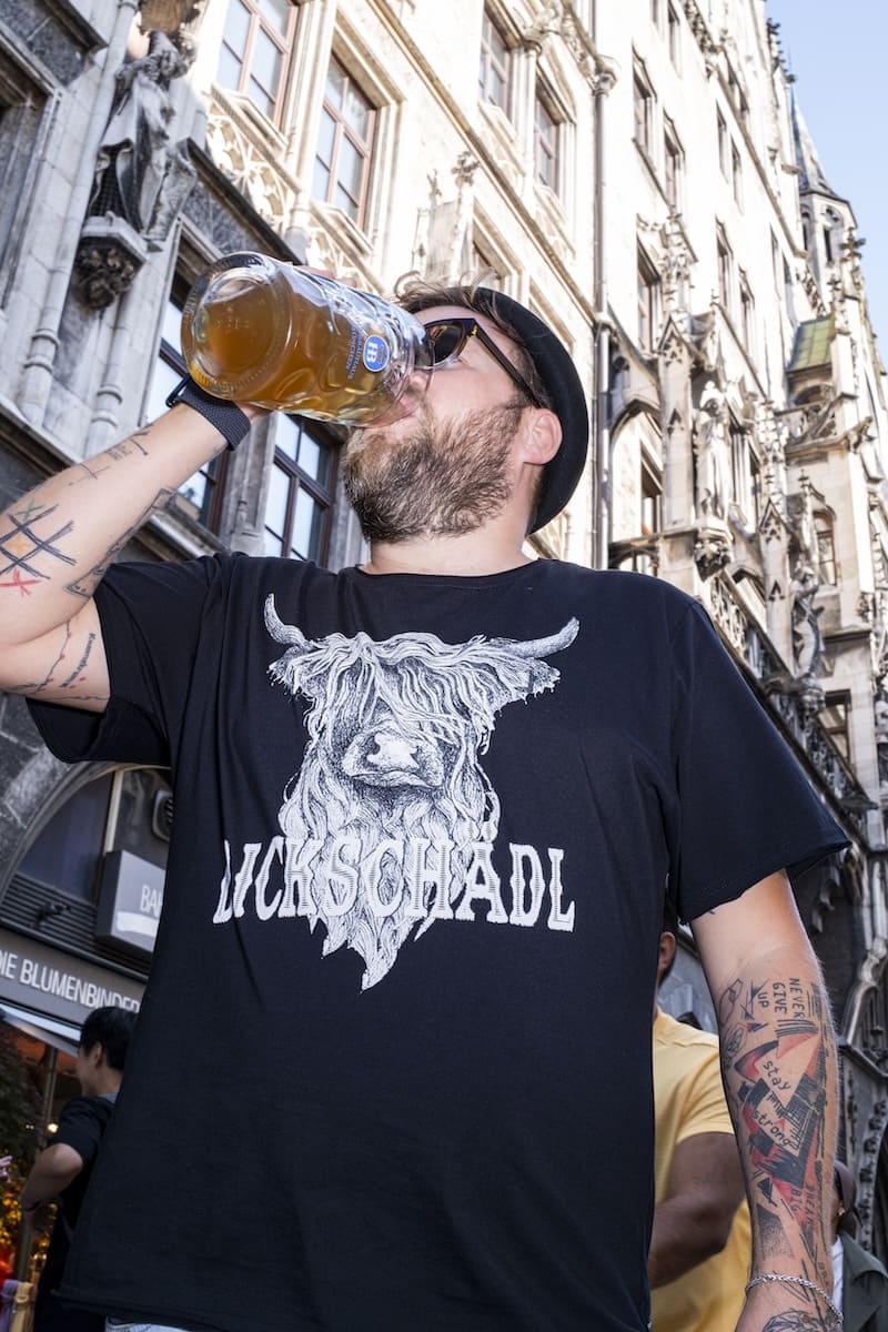 QANI MEN Trachten-Shirt Herren Lifestyle – Hangowear Trachten-Outfit Herren für Wiesn & Oktoberfest