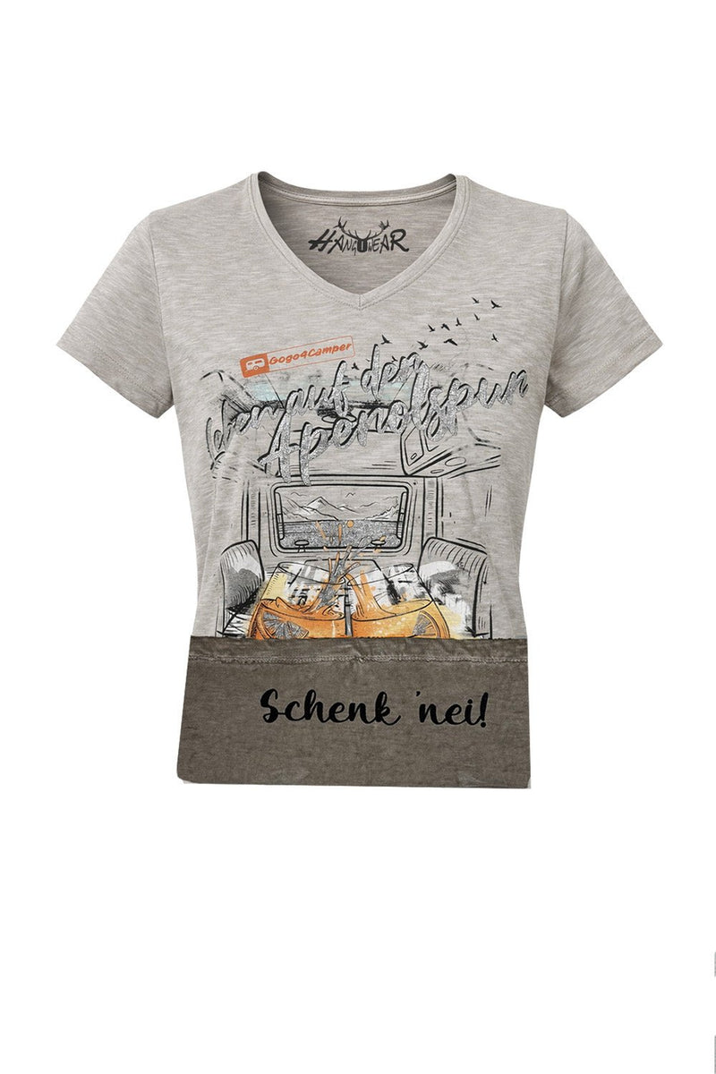 Gogo4Camper Damen Fan T-Shirt Innenprint – Hangowear Trachtenmode