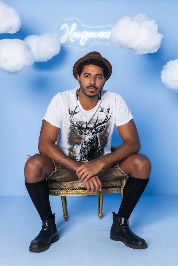 GUMPERT Herren T-Shirt Detailansicht – Hangowear Trachtenmode