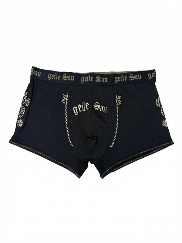 BERNI Herren Trachten-Boxershorts – Hangowear Trachtenwäsche für Oktoberfest & Volksfest