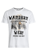 BORIS Herren-Shirt Weiß Vorderansicht als Freisteller – Hangowear
