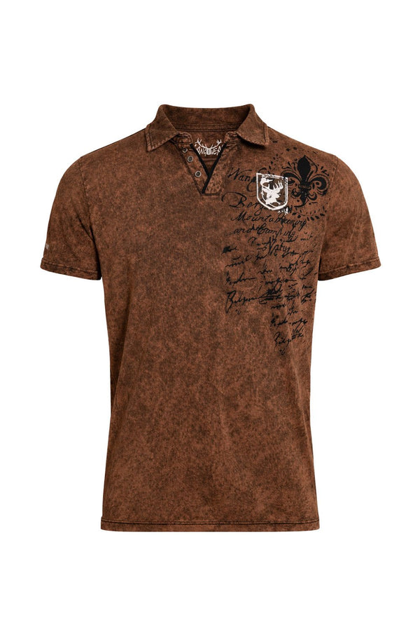 BORK Herren Trachten-Polo – Hangowear Trachtenmode für Oktoberfest & Volksfest