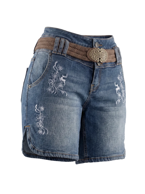 MODELL: DOROTHEA LONGSHORT DENIM - Hosen & Shorts - Trachtenflirt