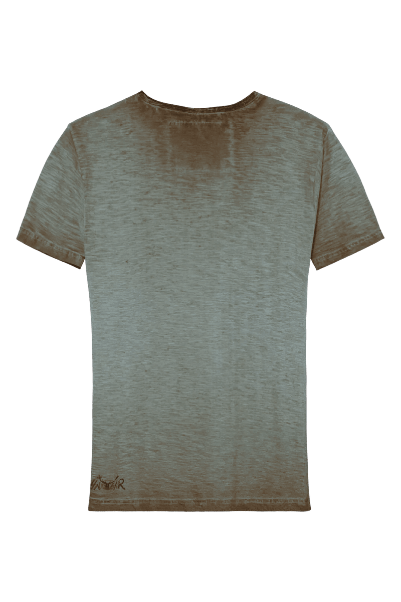 FEIKO OVERSIZE Herren-Shirt Hellbraun Rückansicht als Freisteller – Hangowear