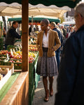 FIRENZE CORD Damen-Jacke Hellbraun am Model auf dem Herbstmarkt – Hangowear