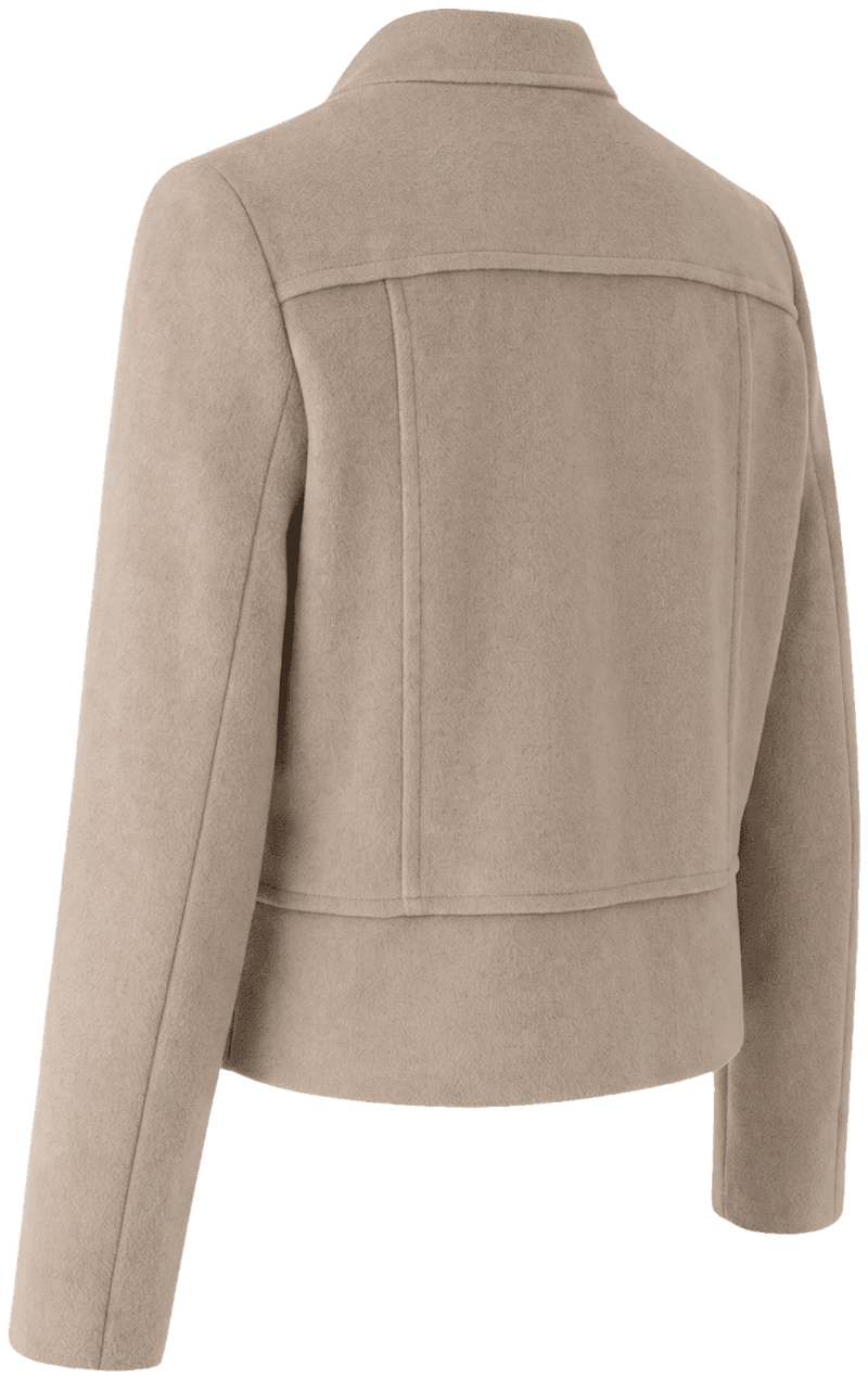 FIRENZE COSY Damen-Jacke Beige Rückansicht in Trageform – Hangowear