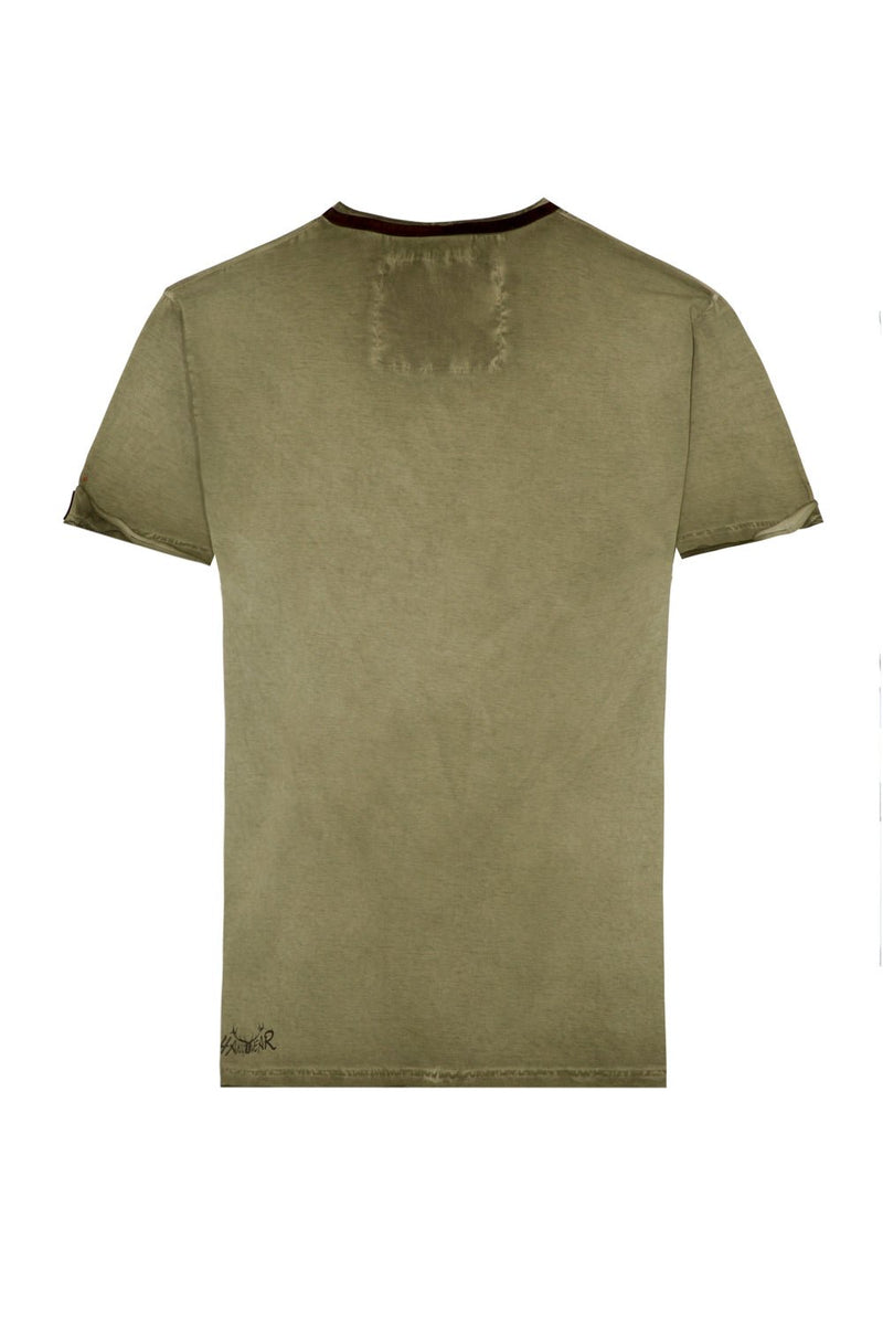 GRANT Herren Trachten-Polo Detailansicht – Hangowear Trachtenmode