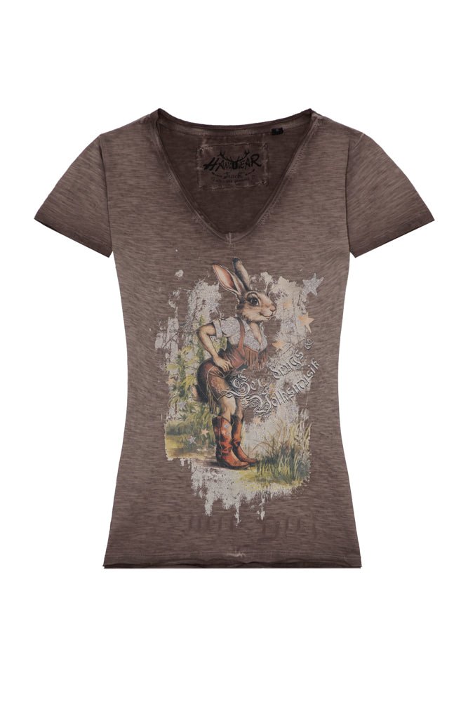 GRETCHEN Damen Trachten-Shirt – Hangowear Trachtenmode für Oktoberfest & Volksfest