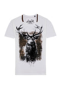GUMPERT Herren T-Shirt Hirsch Auf da Roas – Hangowear Trachtenmode für Oktoberfest