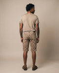 HECTOR CARGO Herren-Hose Schlamm am Model, Rückansicht – Hangowear